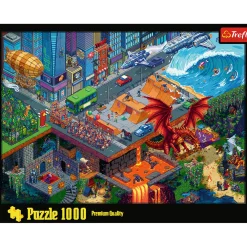 Puzzel Pixel city 