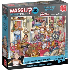 Puzzel Wasgij Retro Mystery 10 Voorjaars Schoonmaak (1000)