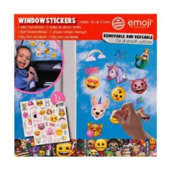 Raamstickers Emoij Assorti