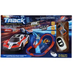 Racebaan met looping + r/c auto