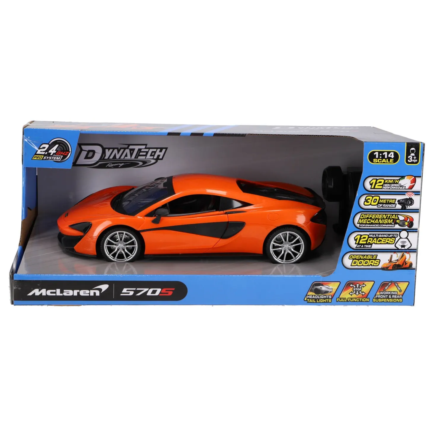 Radiografisch bestuurbare auto Mclaren 1:14 2.4g 570s oranje