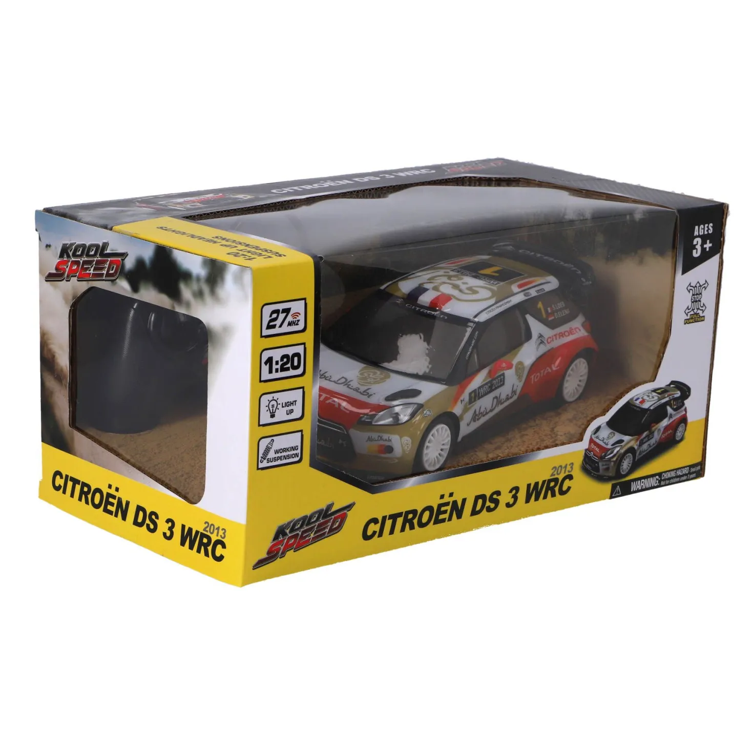 Radiografisch bestuurbare auto citroen 1:20 ds 3 wrc