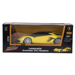 Radiografisch bestuurbare auto lamborghini 1:24 aventador svj roadster geel