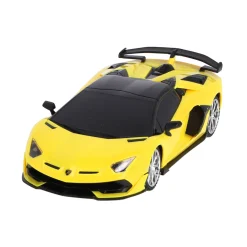 Radiografisch bestuurbare auto lamborghini 1:24 aventador svj roadster geel