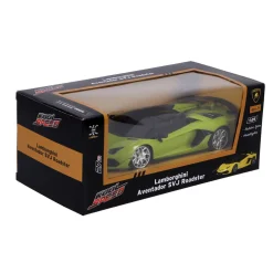 Radiografisch bestuurbare auto lamborghini 1:24 aventador svj roadster neon groen
