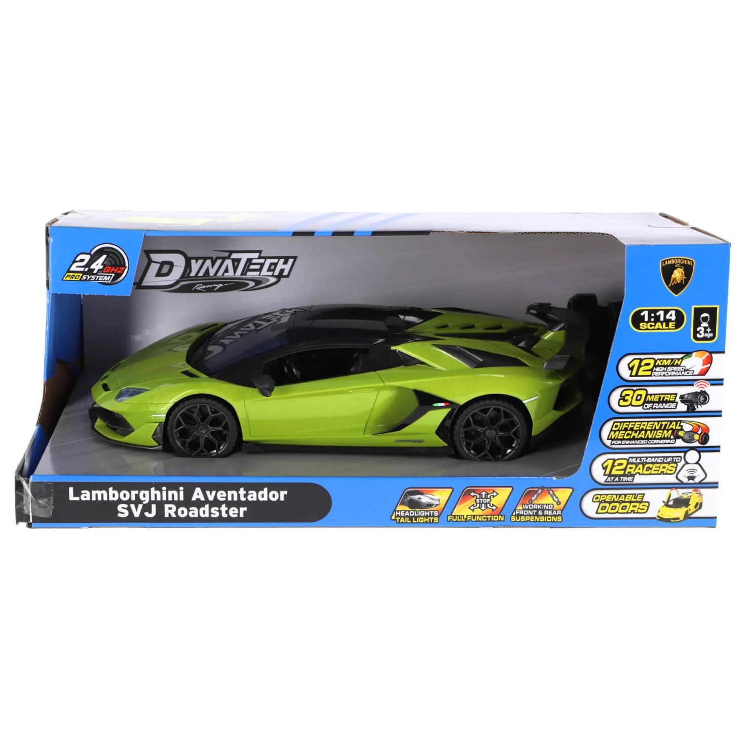 Radiografisch bestuurbare auto lamborghini 1:14 2.4g aventador neon groen