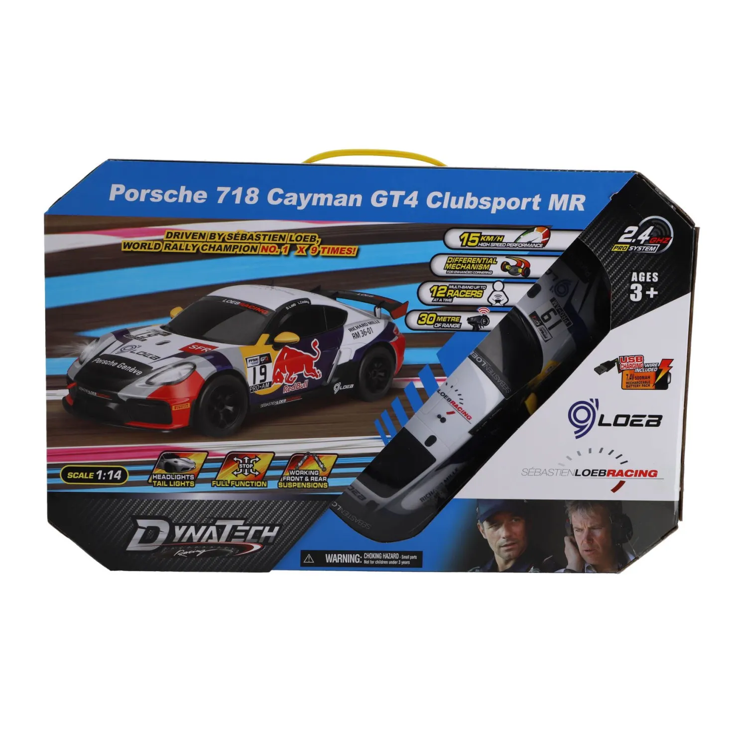 Radiografisch bestuurbare auto porsche 1:14 718 cayman gt4 clubsport mr