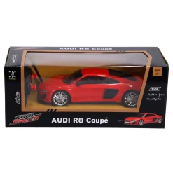 Radiografisch bestuurbare auto audi 1:24 r8 coupé rood