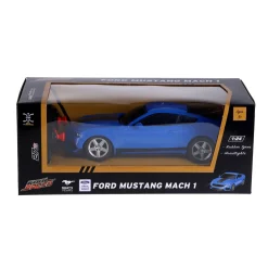 Radiografisch bestuurbare auto ford 1:24 mustang mach 1 blauw