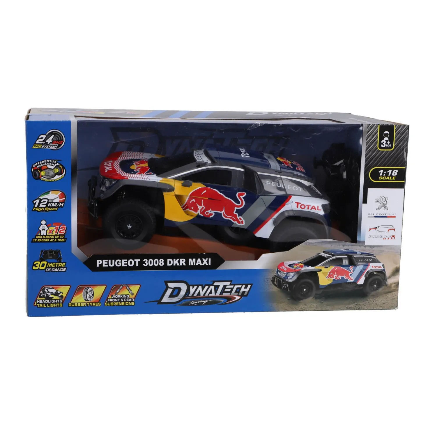 Radiografisch bestuurbare auto peugeot 1:16 2.4g 3008 dkr maxi