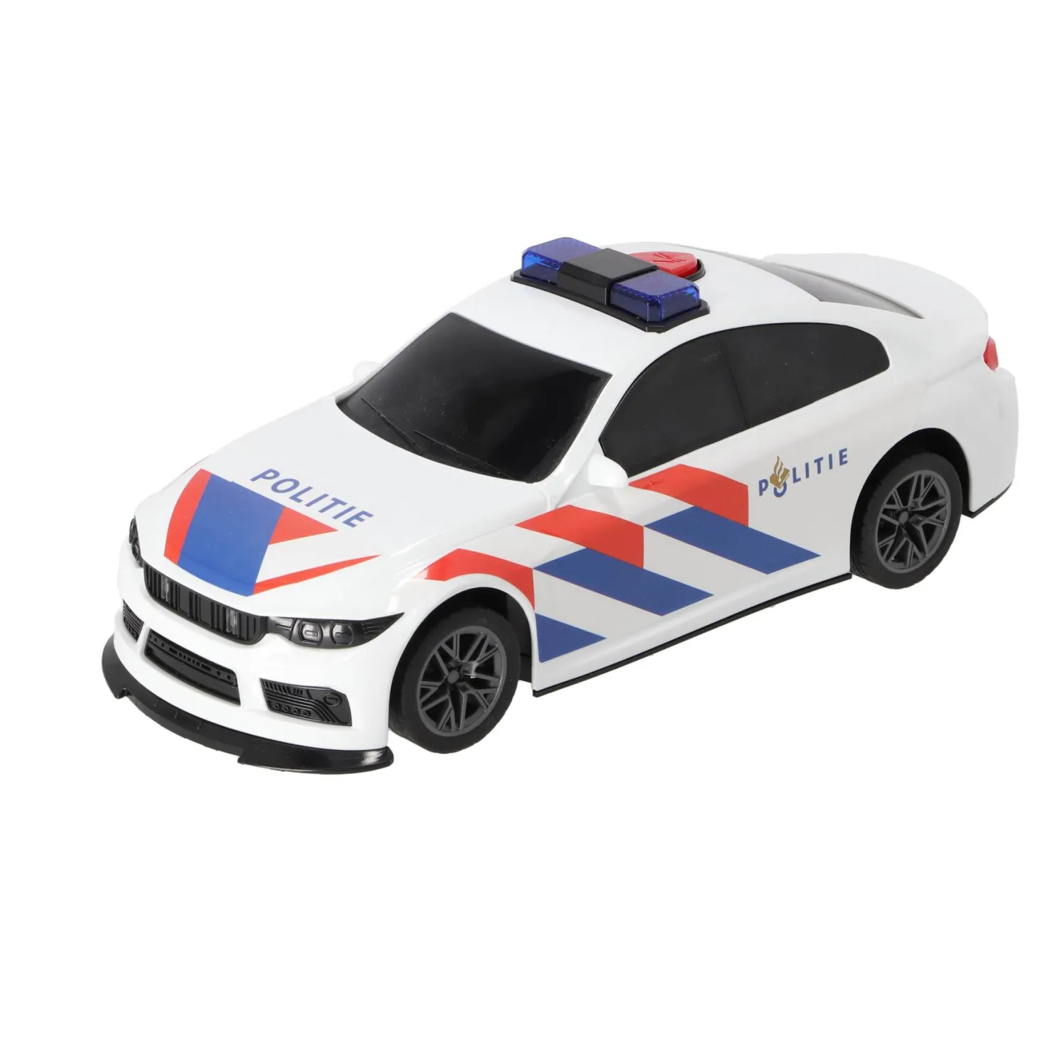 Radiografisch bestuurbare politieauto Nederlands