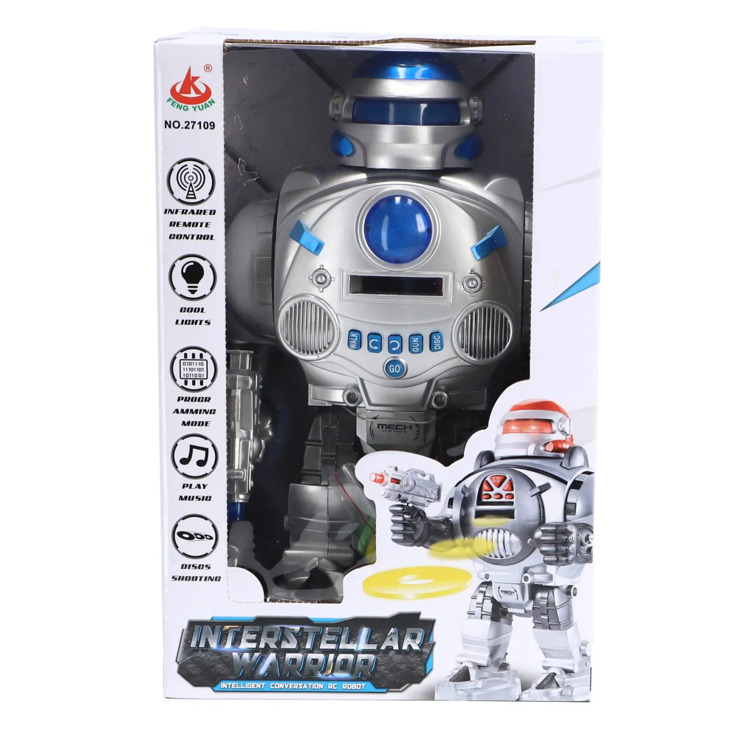Radiografisch Bestuurbare Robot Interstellar Warrior Met Licht En Geluid 2 Assorti