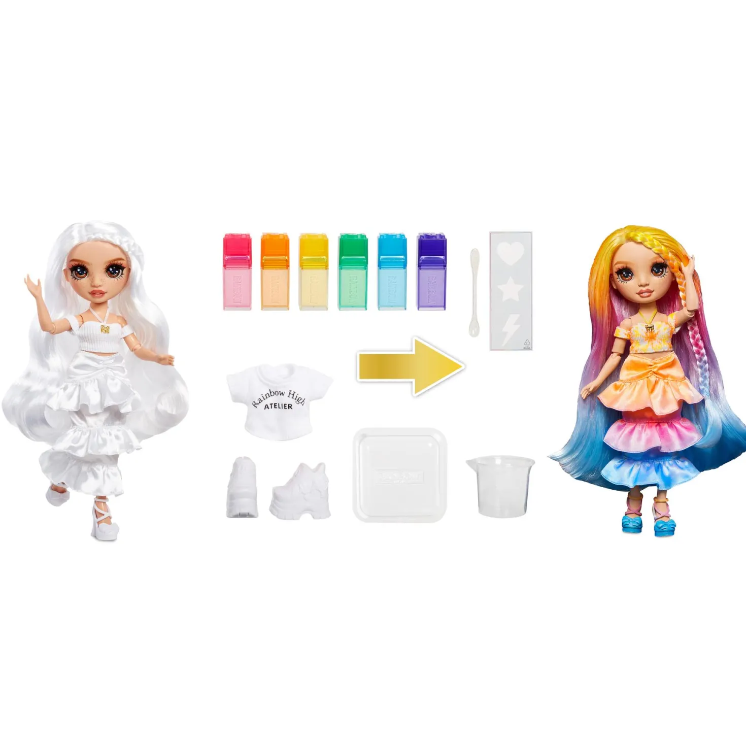 Rainbow H. WaterColor & Create Theme Dolls purple Eyes