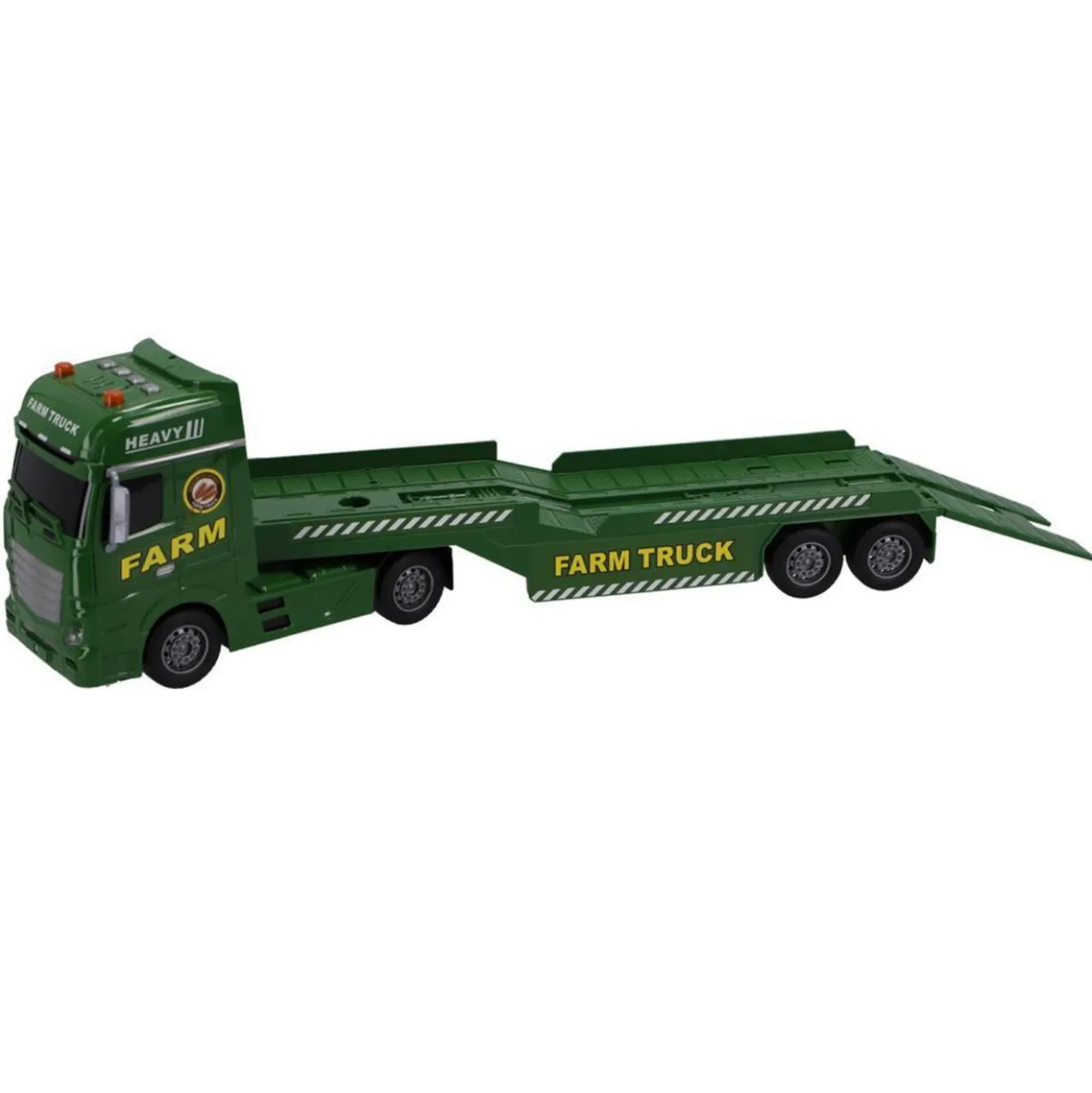 Rapid Wheels Autotransporter met 2 tractoren met licht en geluid en frictie
