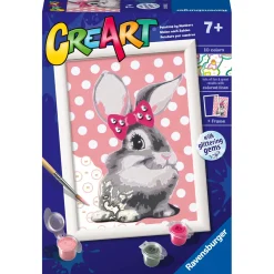 Ravensburger Creart schilderen op nummer konijn met glitter