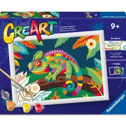 Ravensburger Creart schilderen op nummer kleurrijke kameleon