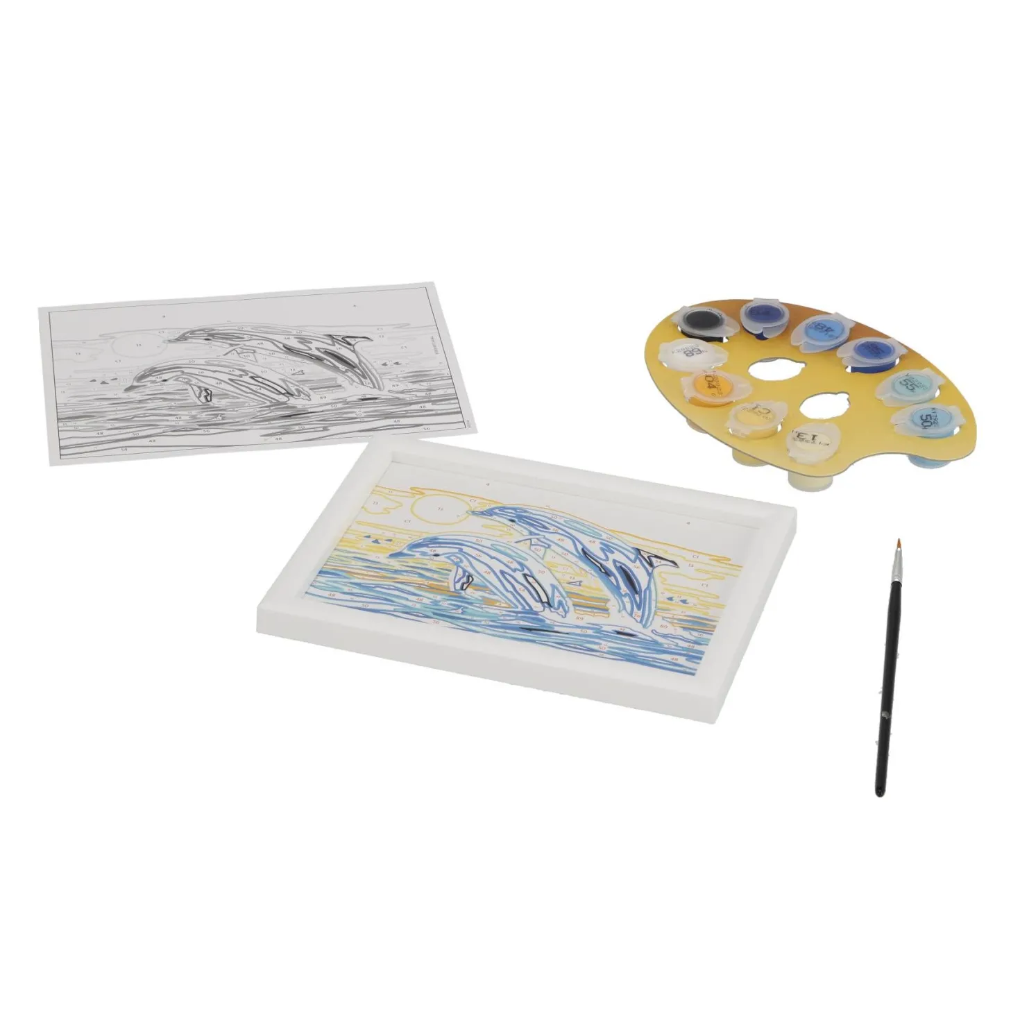 Ravensburger Creart Schilderen op nummer springende dolfijnen