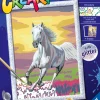 Ravensburger Creart schilderen op nummer paard bij zonsondergang