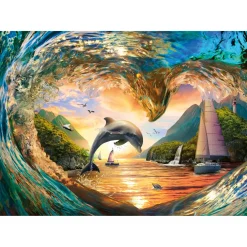 Ravensburger puzzel springende dolfijn 1000 stukjes