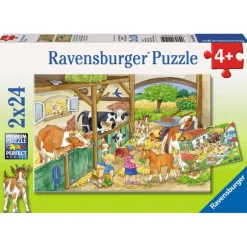 Ravensburger puzzel Vrolijk Boerderijleven 2x24 Stukjes