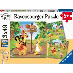 Ravensburger puzzel Winnie de Poeh: sportdag 3x49 stukjes