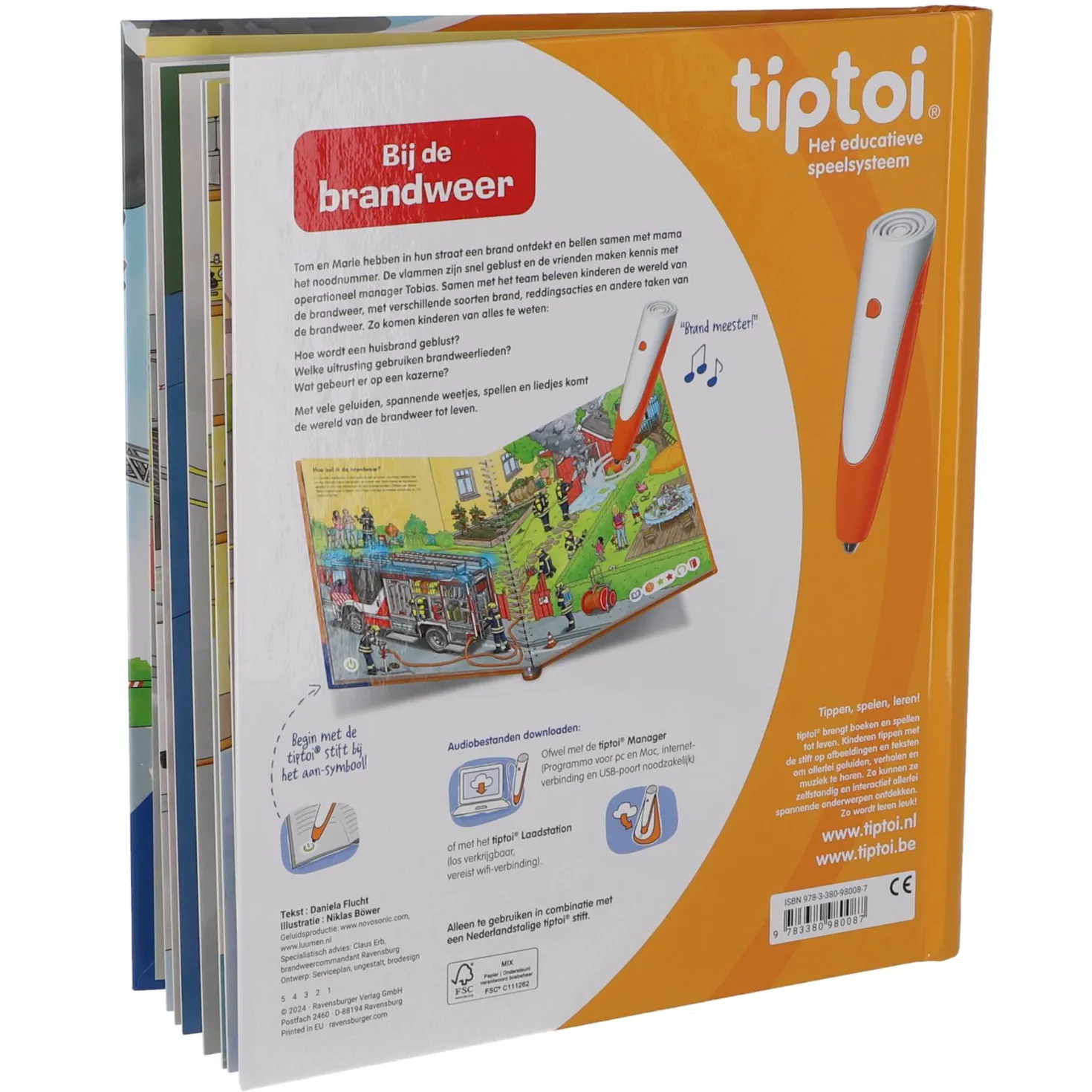 Ravensburger Tiptoi boek bij de brandweer