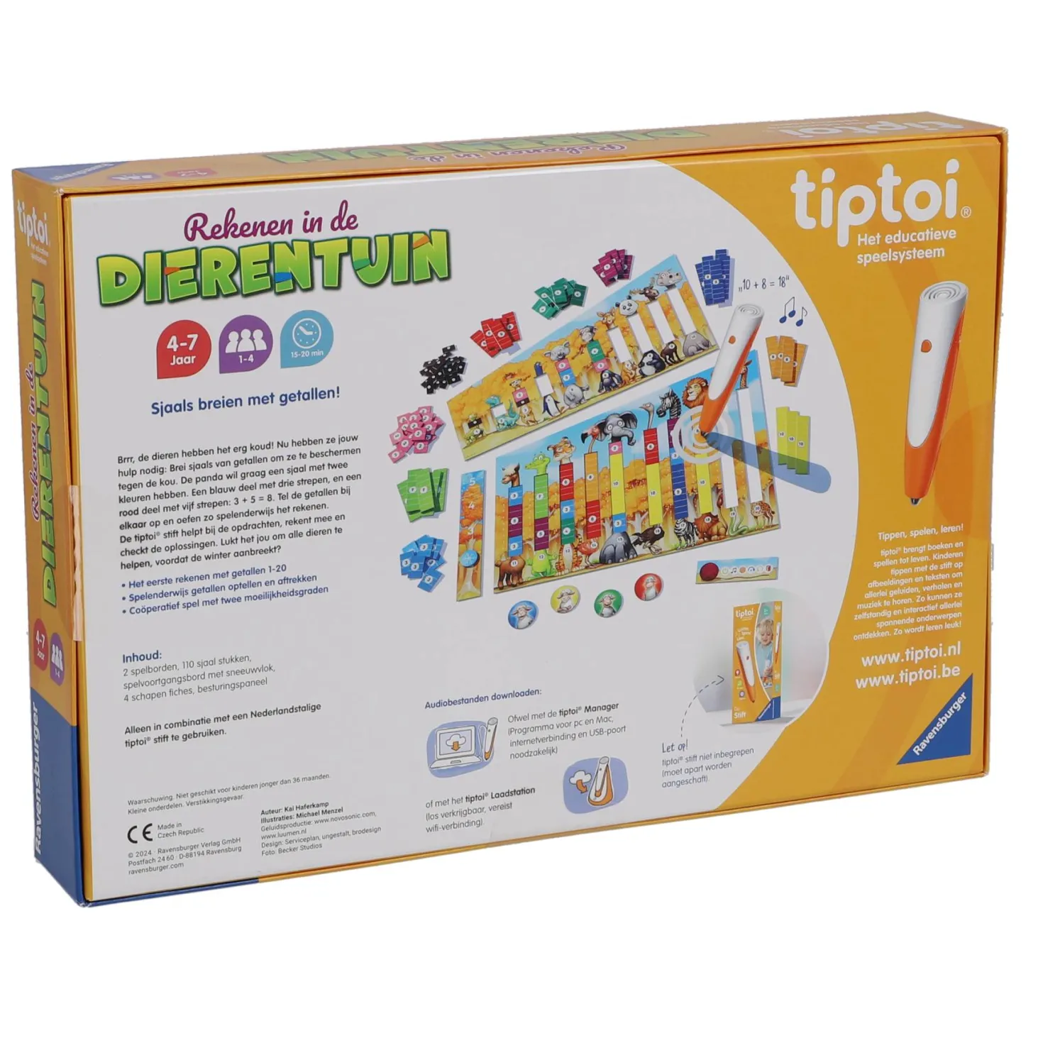 Ravensburger Tiptoi rekenen in de dierentuin