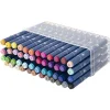 Round dual markers alcohol stiften 48 stuks