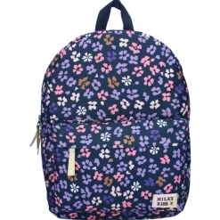 Rugzak Milky Kiss Prestige donkerblauwe bloemen