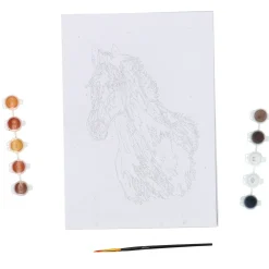 Schilderen op nummer paard
