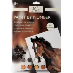 Schilderen op nummer paard
