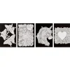 Schilderen op velvet 4 sheets 4 assorti