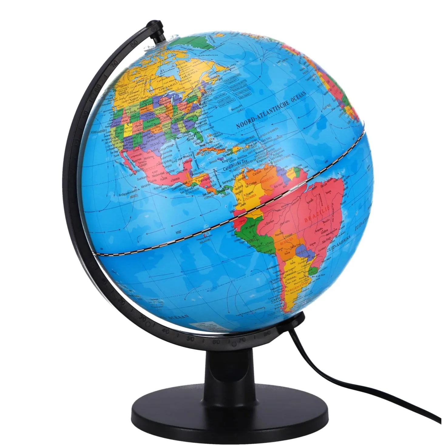 Science Globe Met Licht Nederlands LED 25 Cm