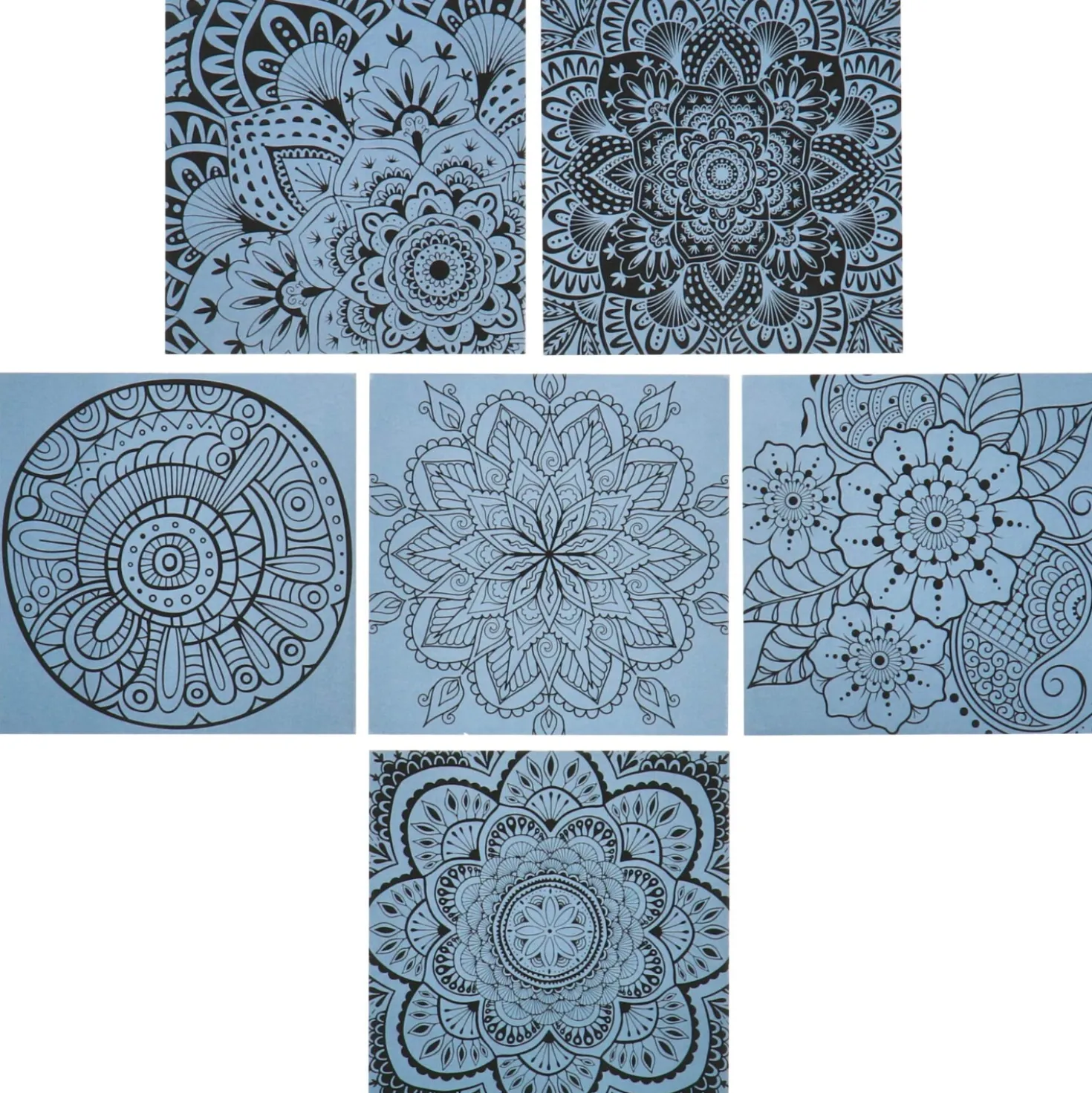 Scratch art met kleuren 7 delig 2 assorti