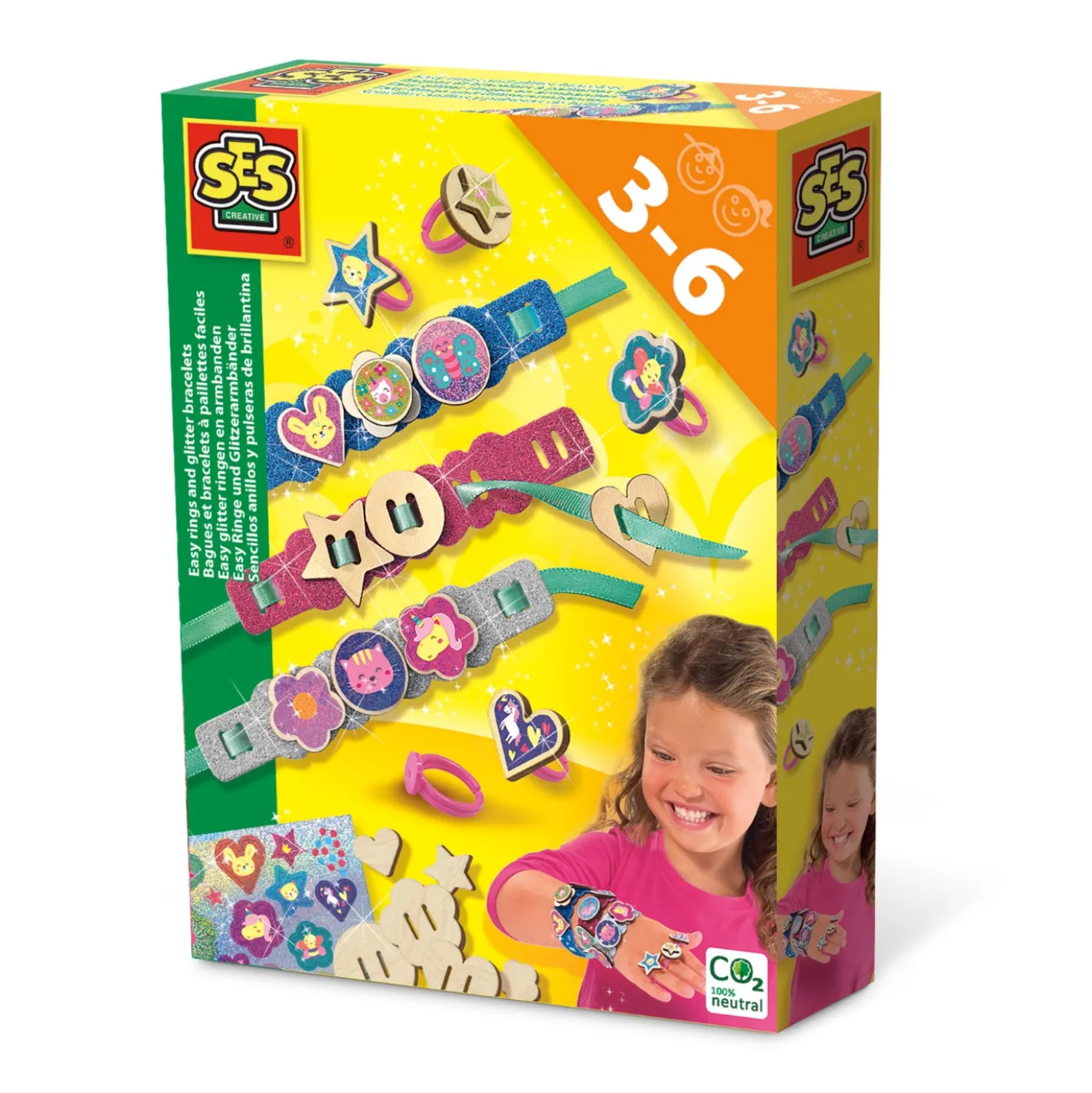 SES Ik Leer Easy Glitt Ring-Armband
