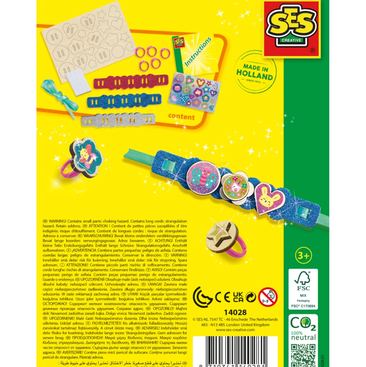 SES Ik Leer Easy Glitt Ring-Armband