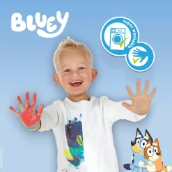 Ses vingerafdruk verf kunstwerk Bluey