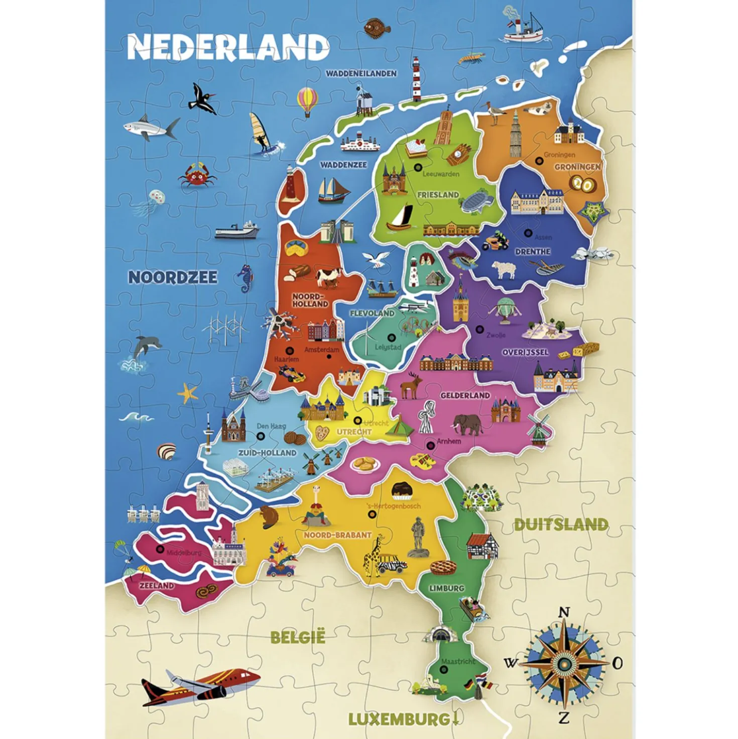 Spel Ik Leer Kaart Van Nederland