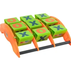 Spel mega boter, kaas en eieren met pittten zakken gooien