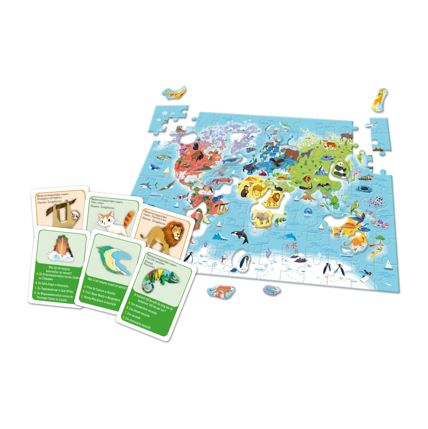 Spel Puzzel Ontdek De Wereld