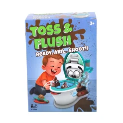Spel Toss & flush poepschiet spel