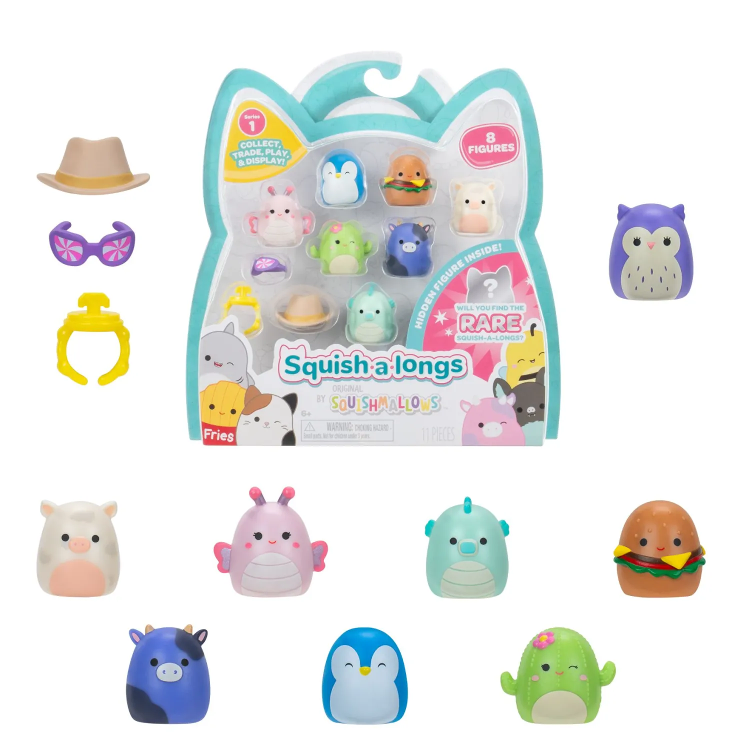 Squishalongs 8 pak assorti