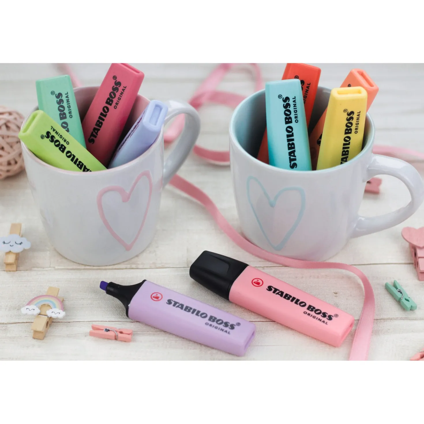 Stabilo Boss original markeerstift pastel 4 stuks