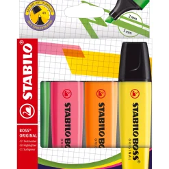 Stabilo Boss original markeerstift 4 stuks