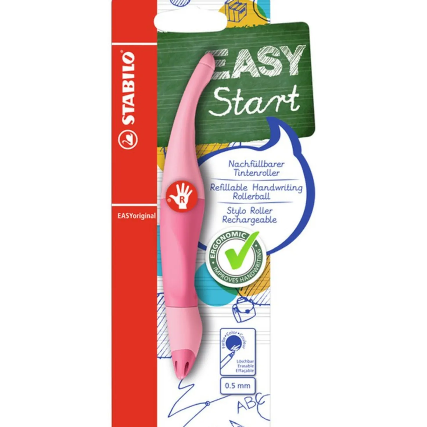 Stabilo Easy Original Pastel Roze Rechtshandig