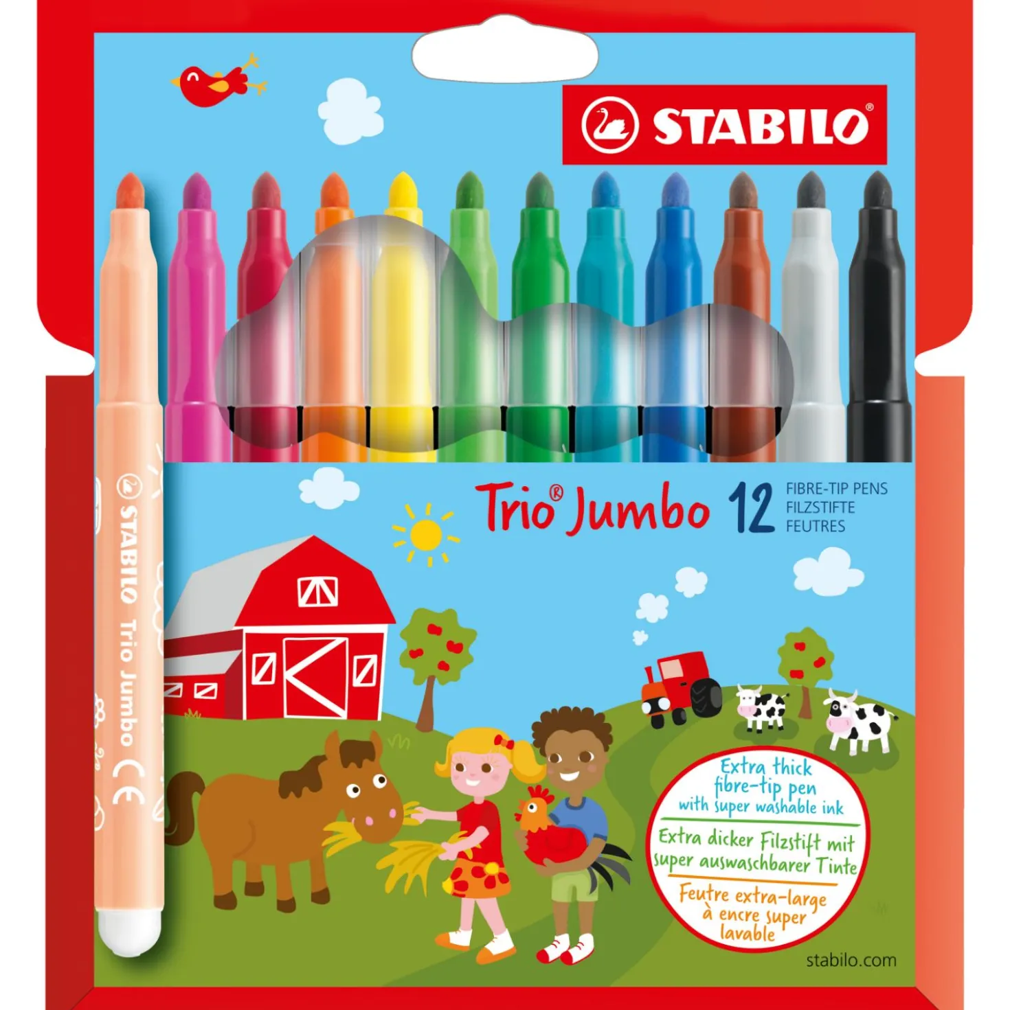 Stabilo Jumbo Trio Stiften 12 Stuks