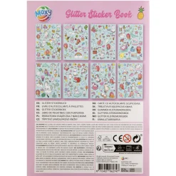 Stickerboek Glitter A5 8 Pagina's Assorti