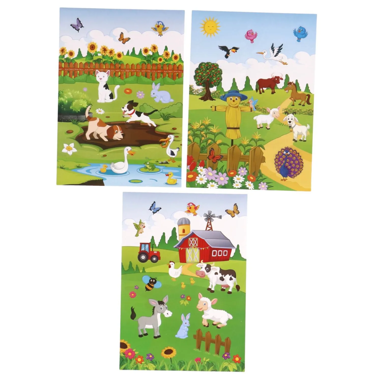 Stickers A5 Boerderij 3 Vellen