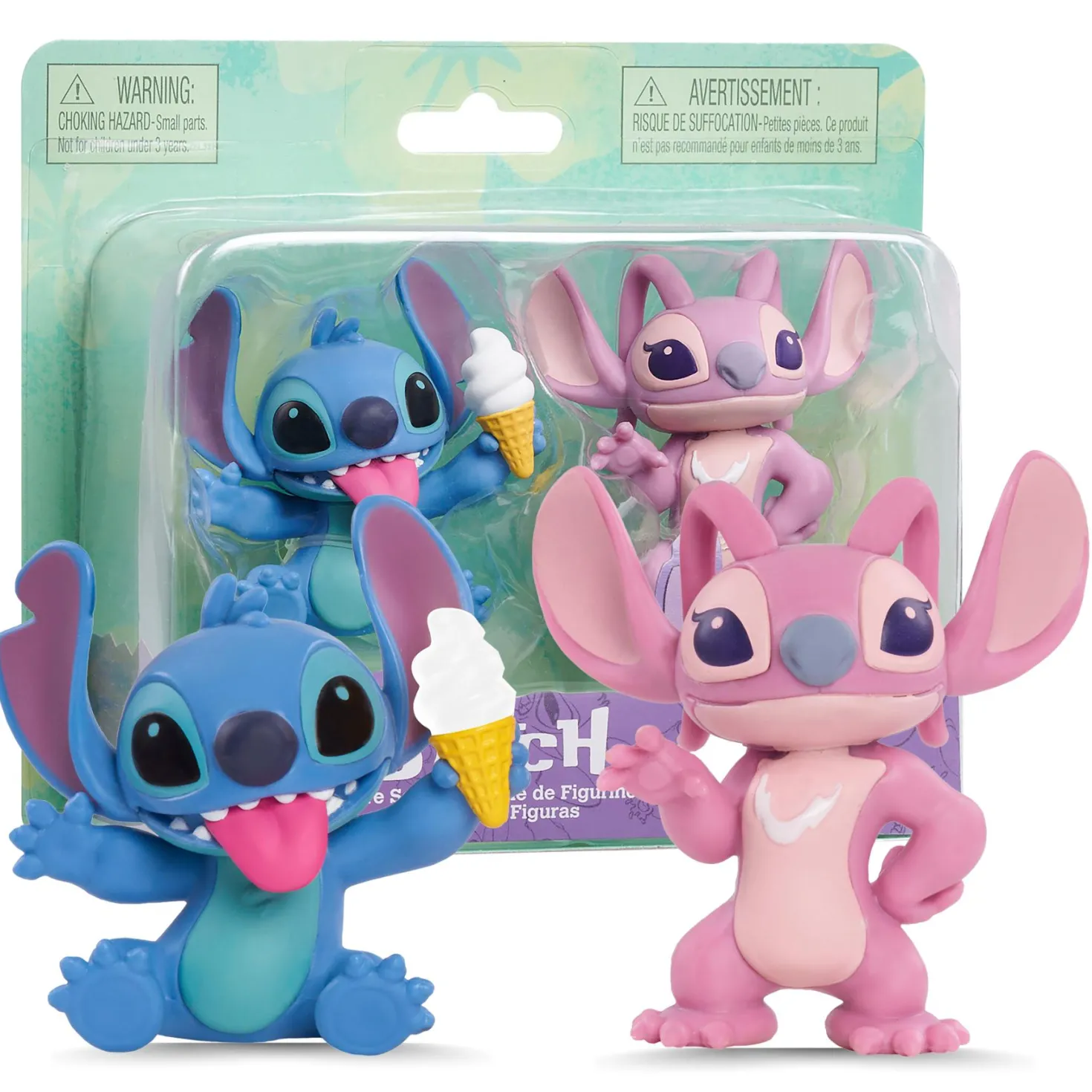 Stitch figuren 2 pak Angel en Stitch ijs