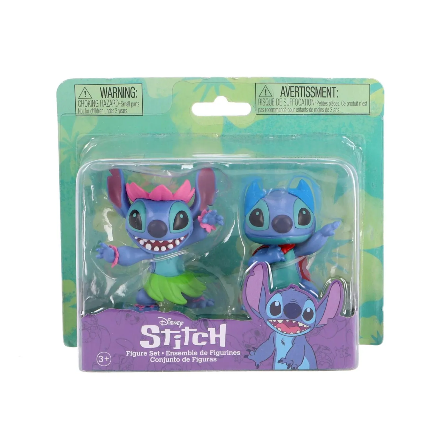 Stitch figuren 2 pak Stitch Hula & Superhero